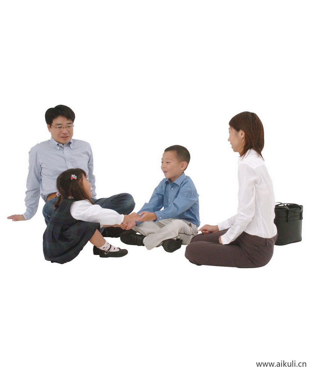 亚洲亲子家庭人物D儿童父母PS人物素材