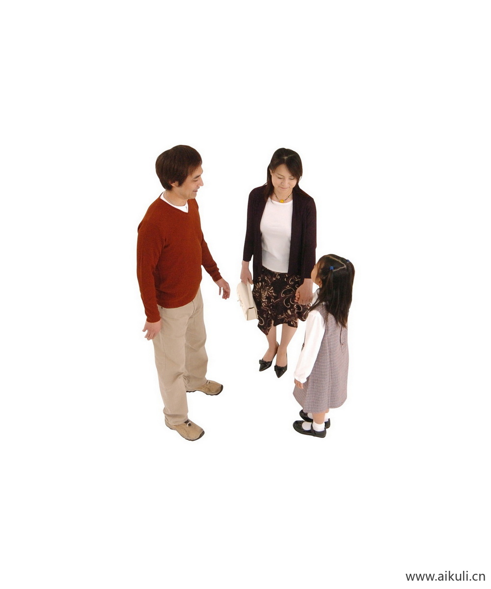 亚洲亲子家庭人物BQ儿童父母PS人物素材