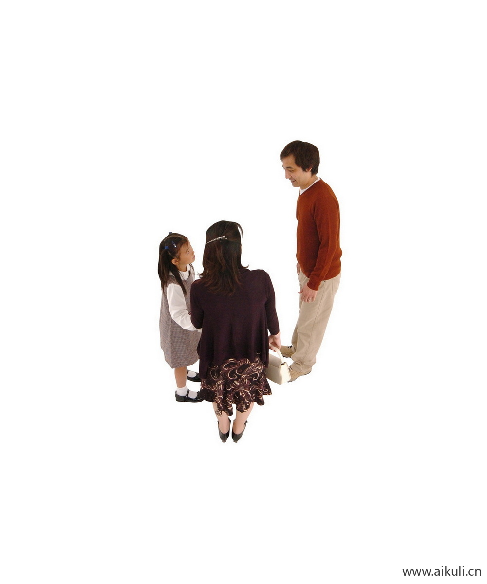 亚洲亲子家庭人物BP儿童父母PS人物素材