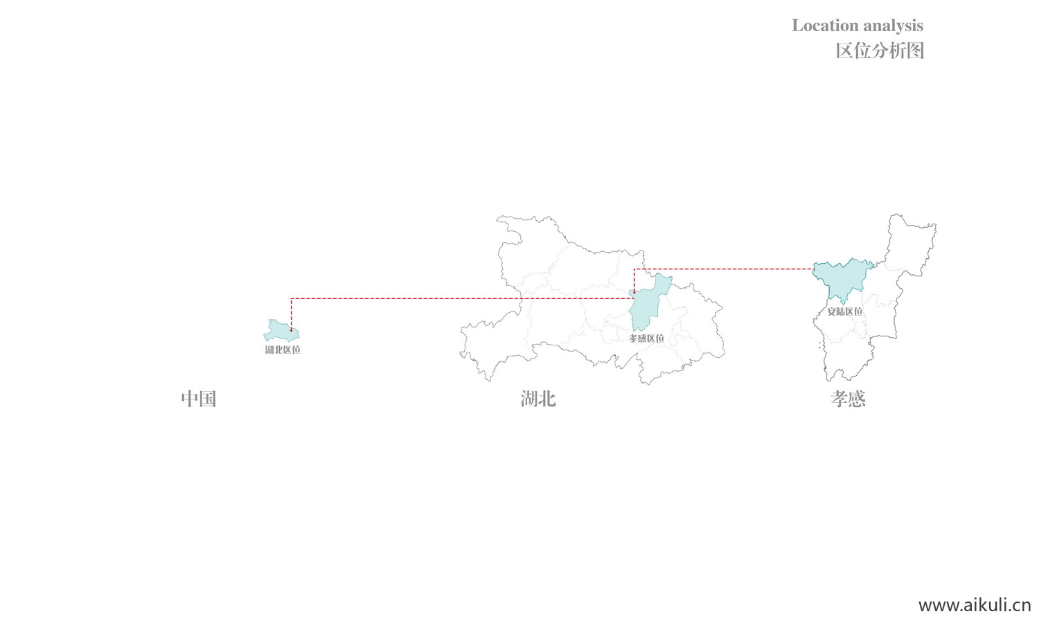 前期分析图--区位分析PSD素材