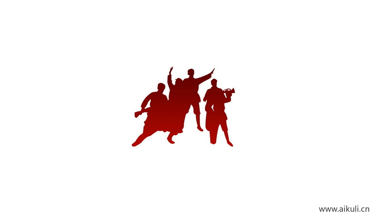 剪影元素A士兵军人战士人PSD素材