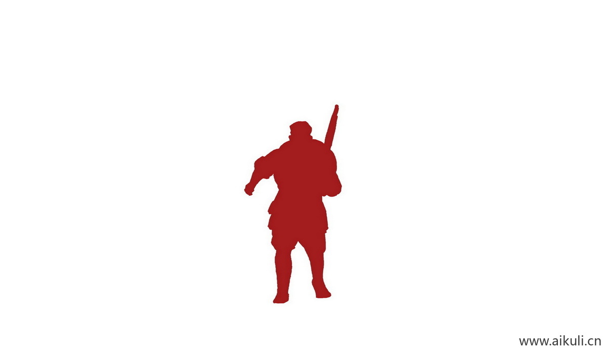 士兵战士C人物剪影元素PS