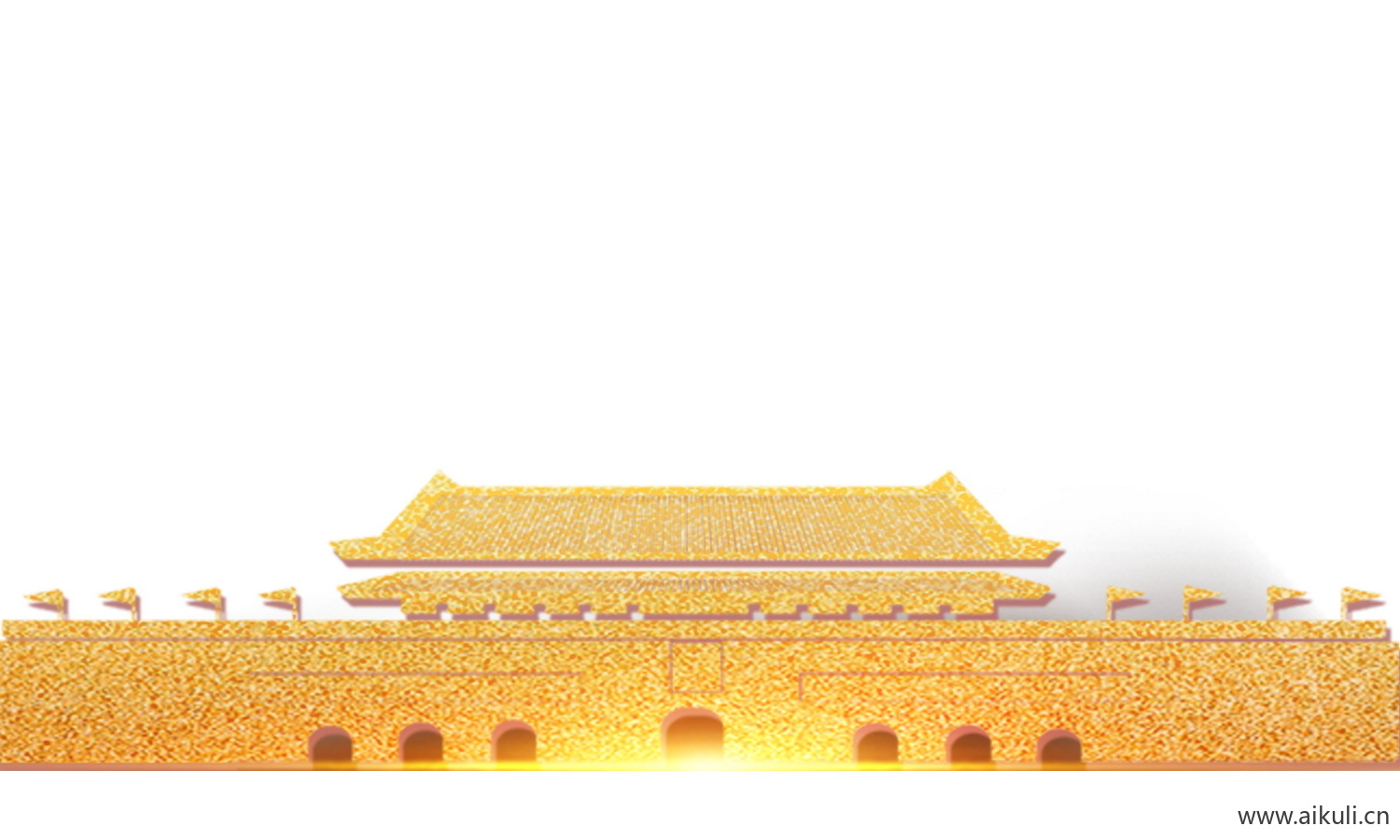 PSDJ天安门剪影素材