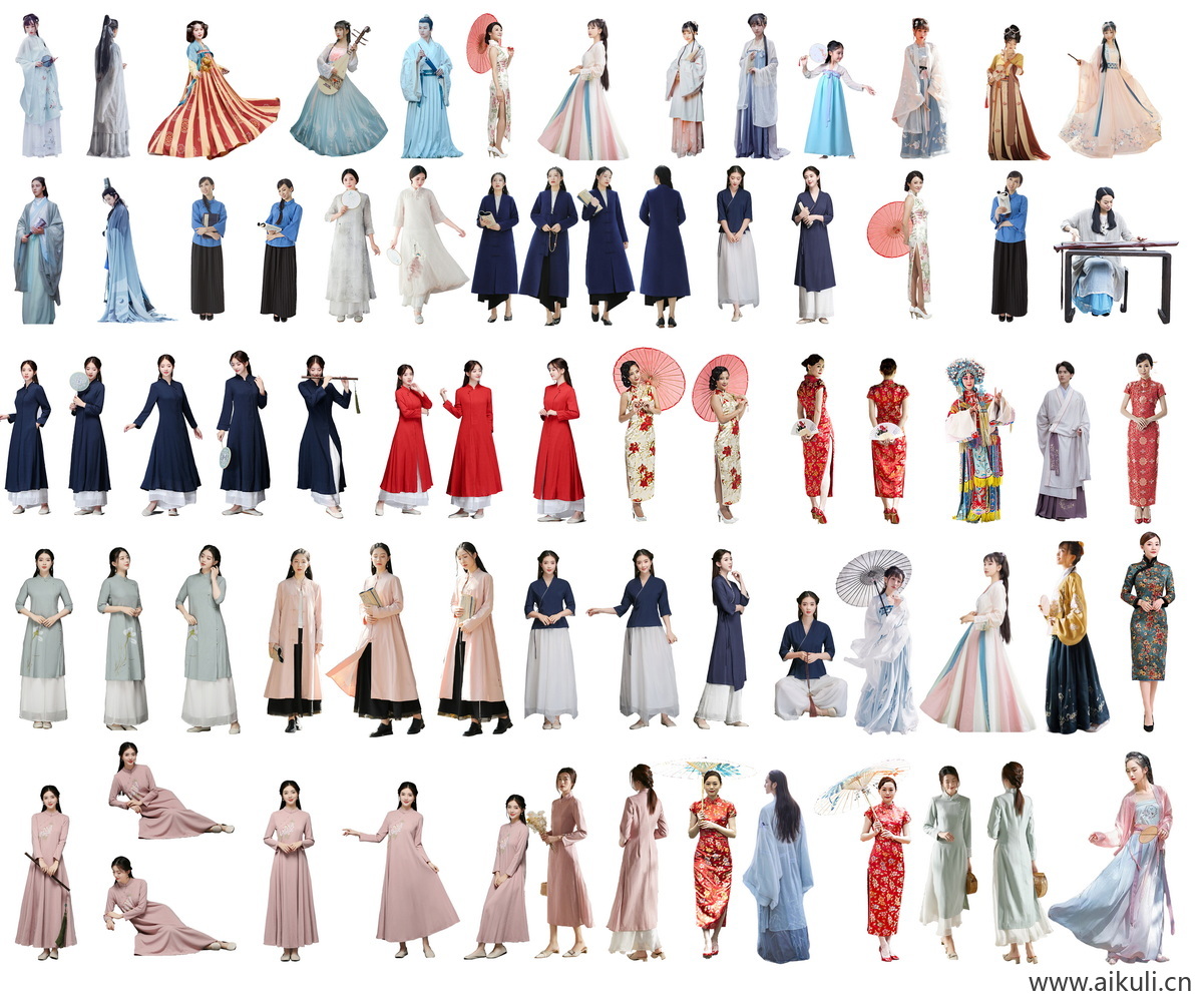 古风服装人物PS