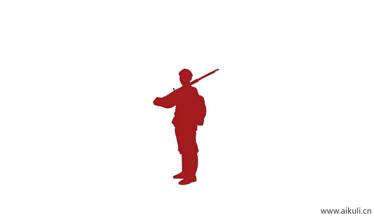 现代M士兵战士剪影元素PSD
