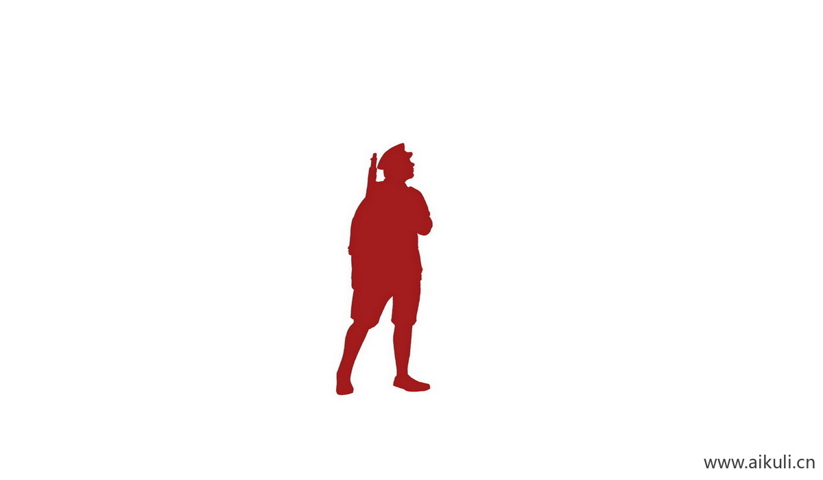 现代U士兵战士剪影元素PSD
