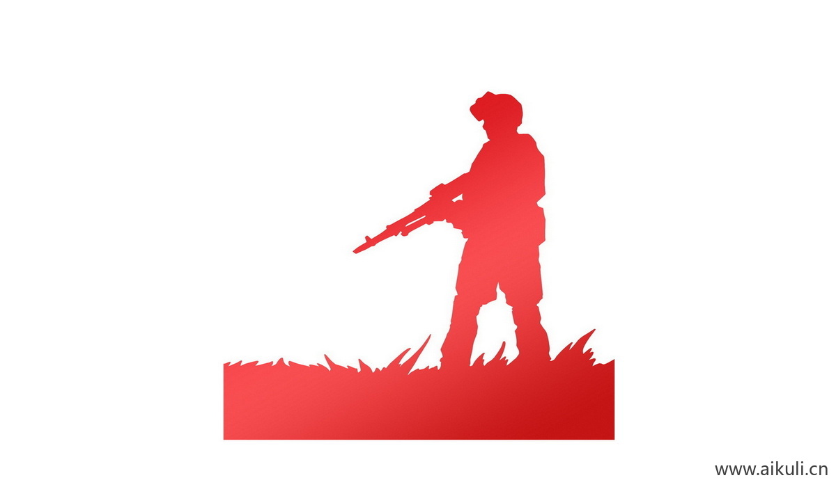 士兵军人战士剪影元素E剪影人PSD素材