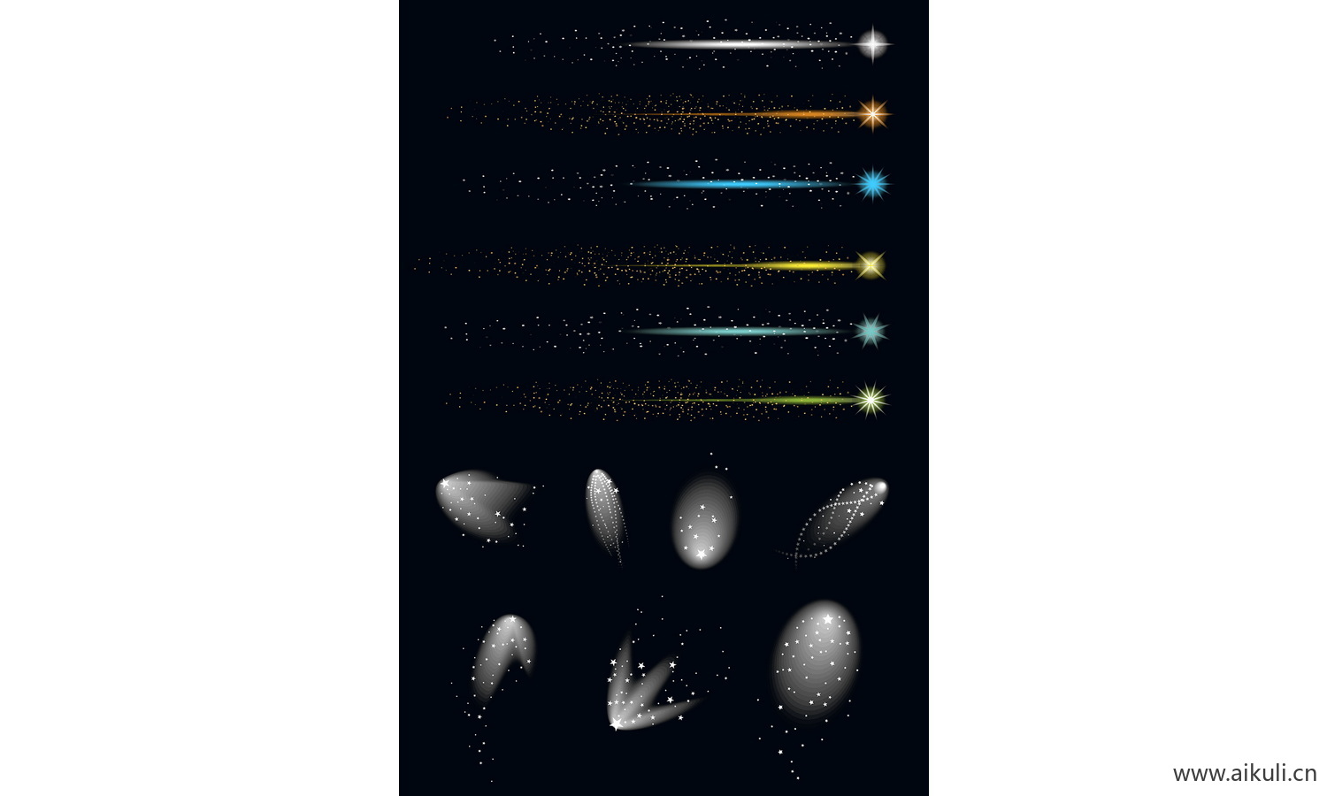 现代夜景K闪烁星空PSD素材