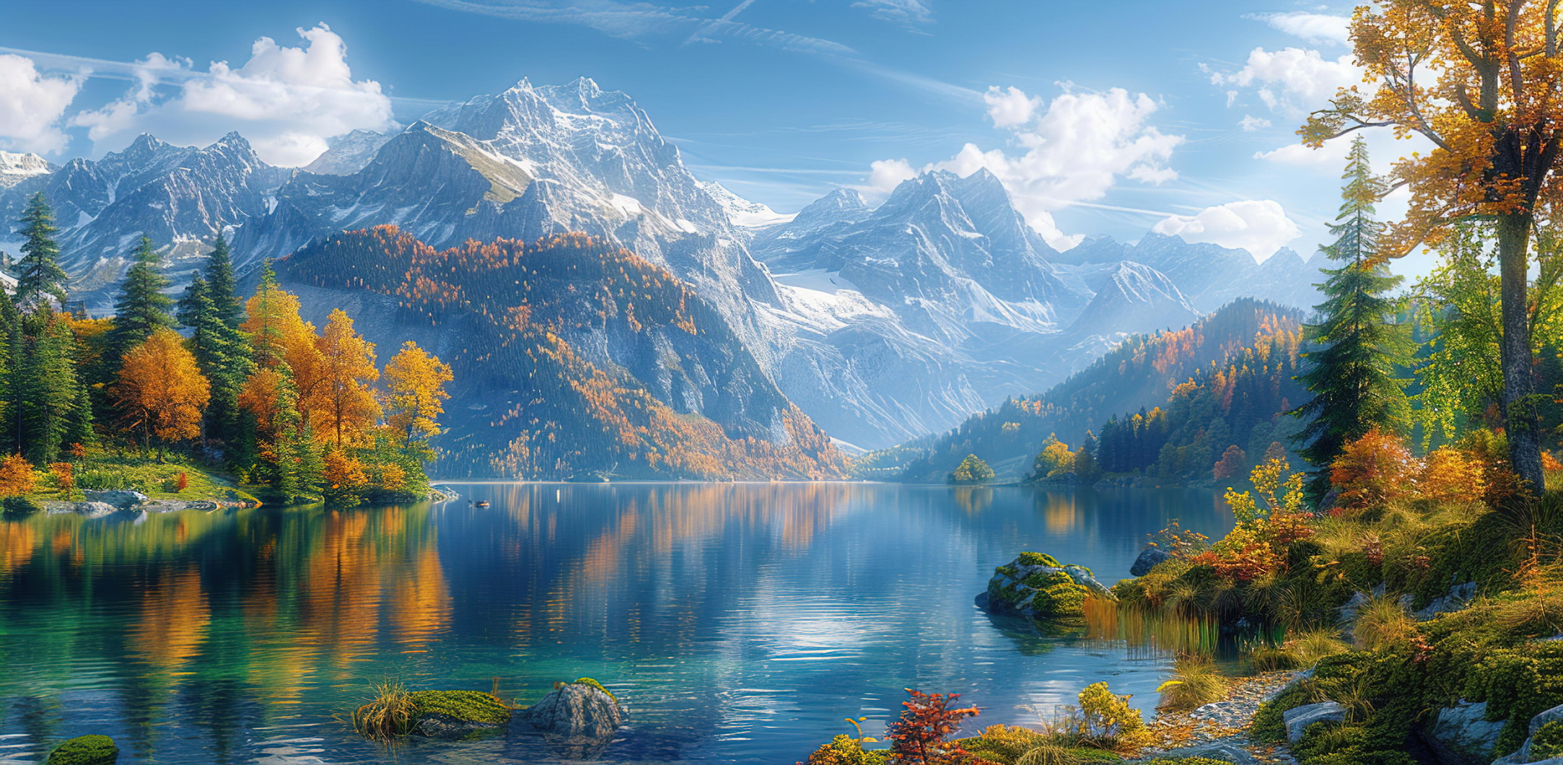 雪山山水景观C自然风景贴图