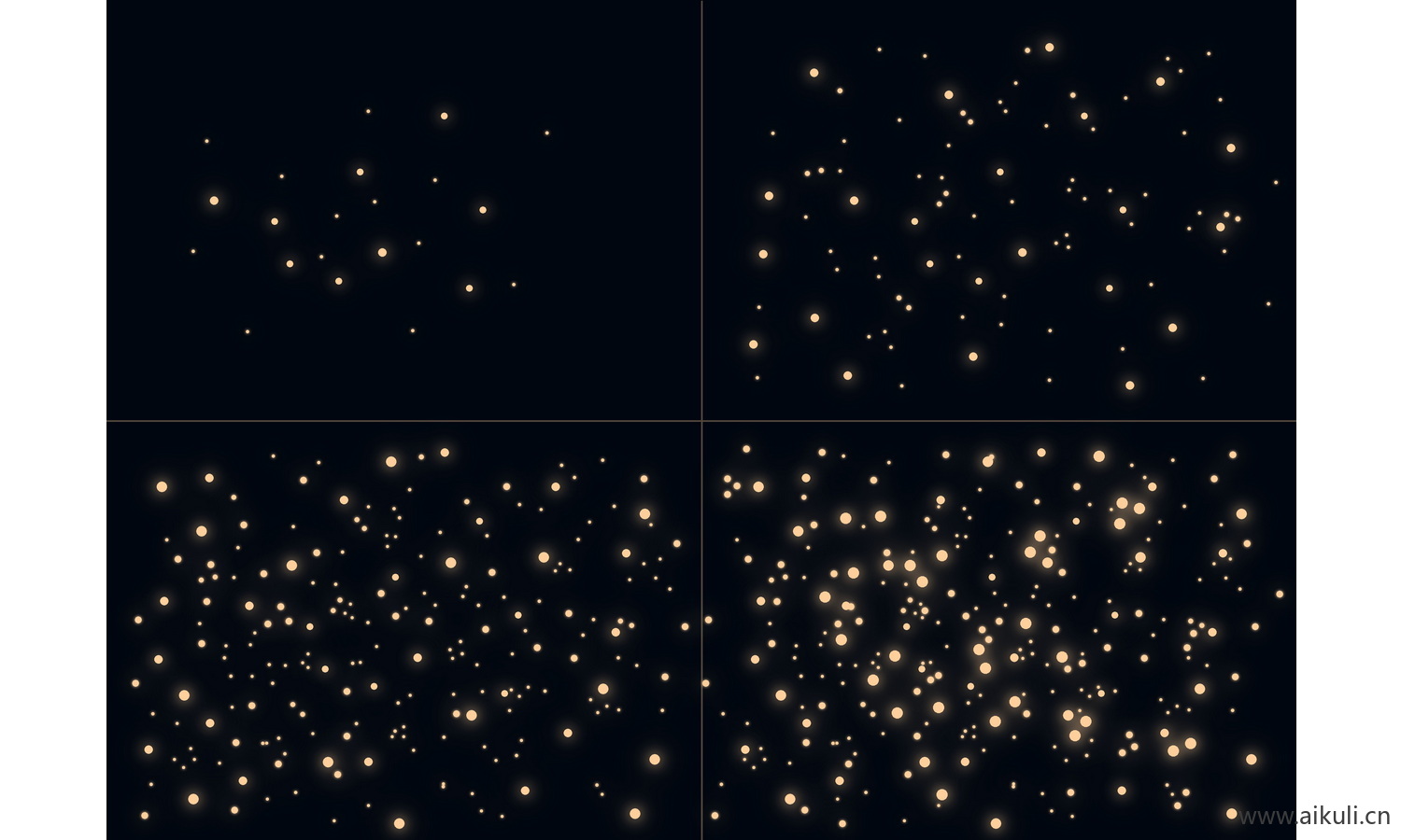 现代夜景闪烁星空PSD