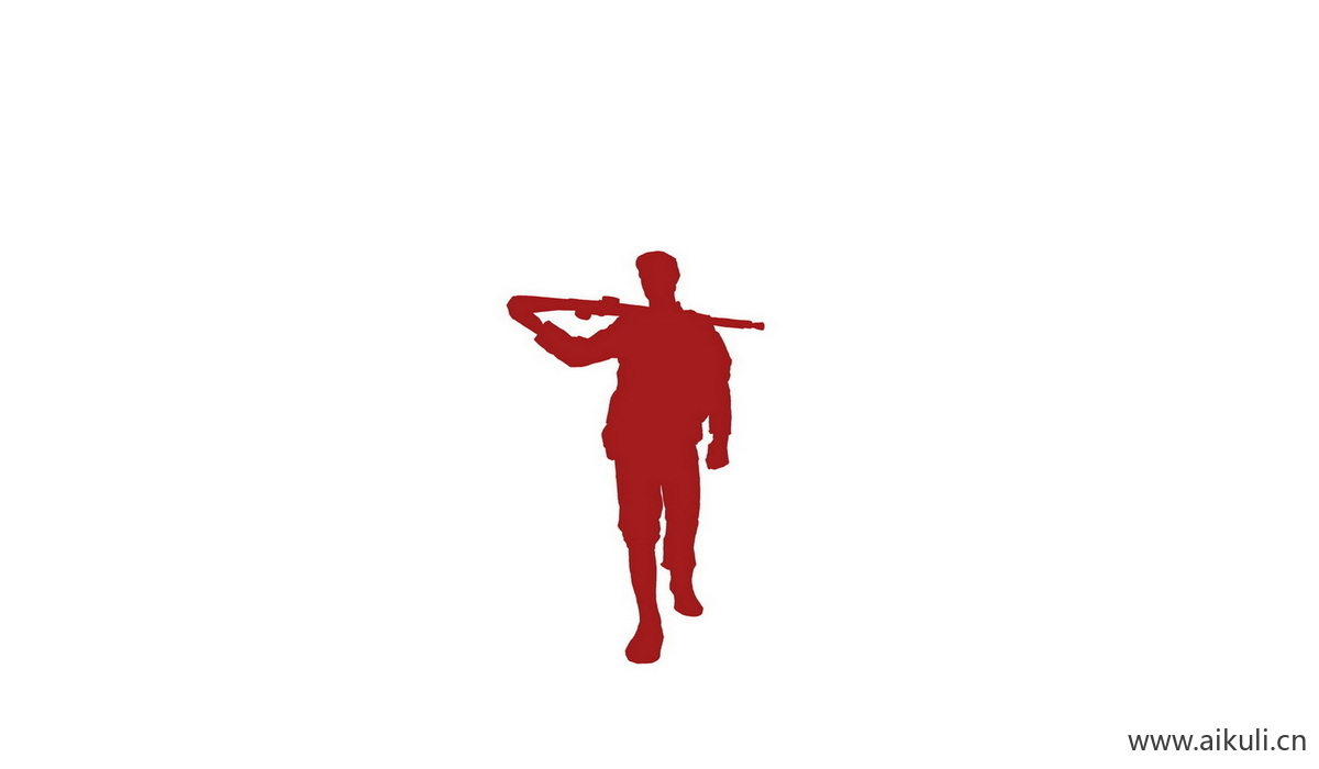士兵战士E人物剪影元素PS