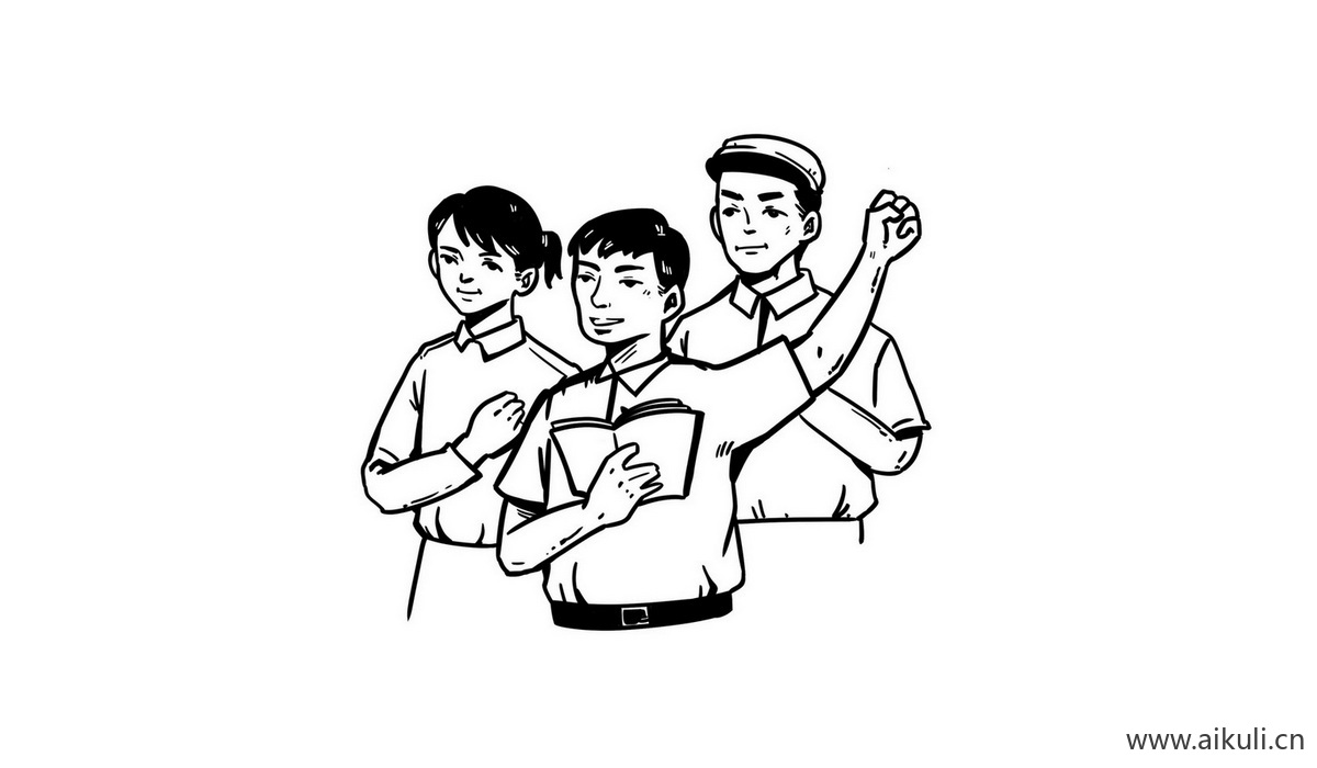 红色士兵战士军G人物雕像敬礼PSD剪影人物