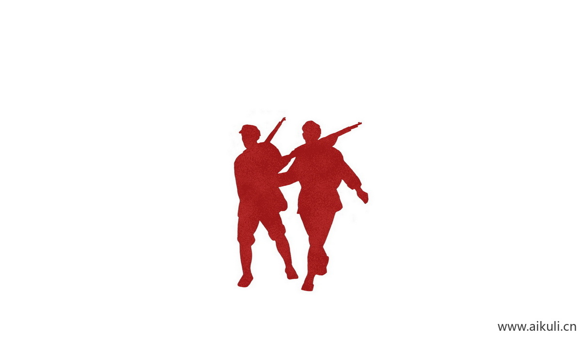 剪影元素C士兵军人战士人PSD素材