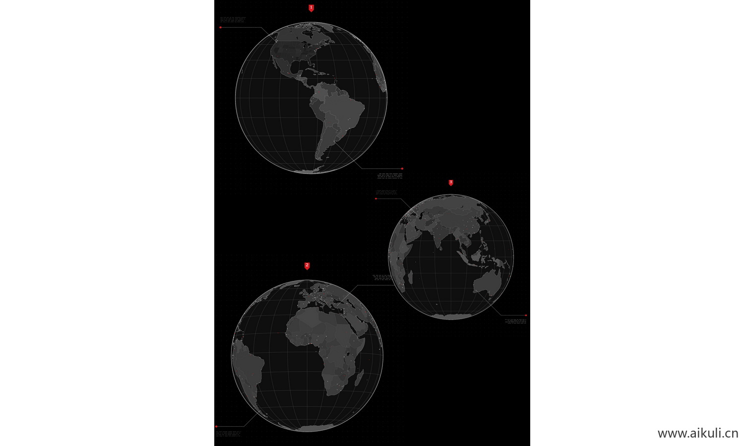 免扣黑白竞赛风地图分析图