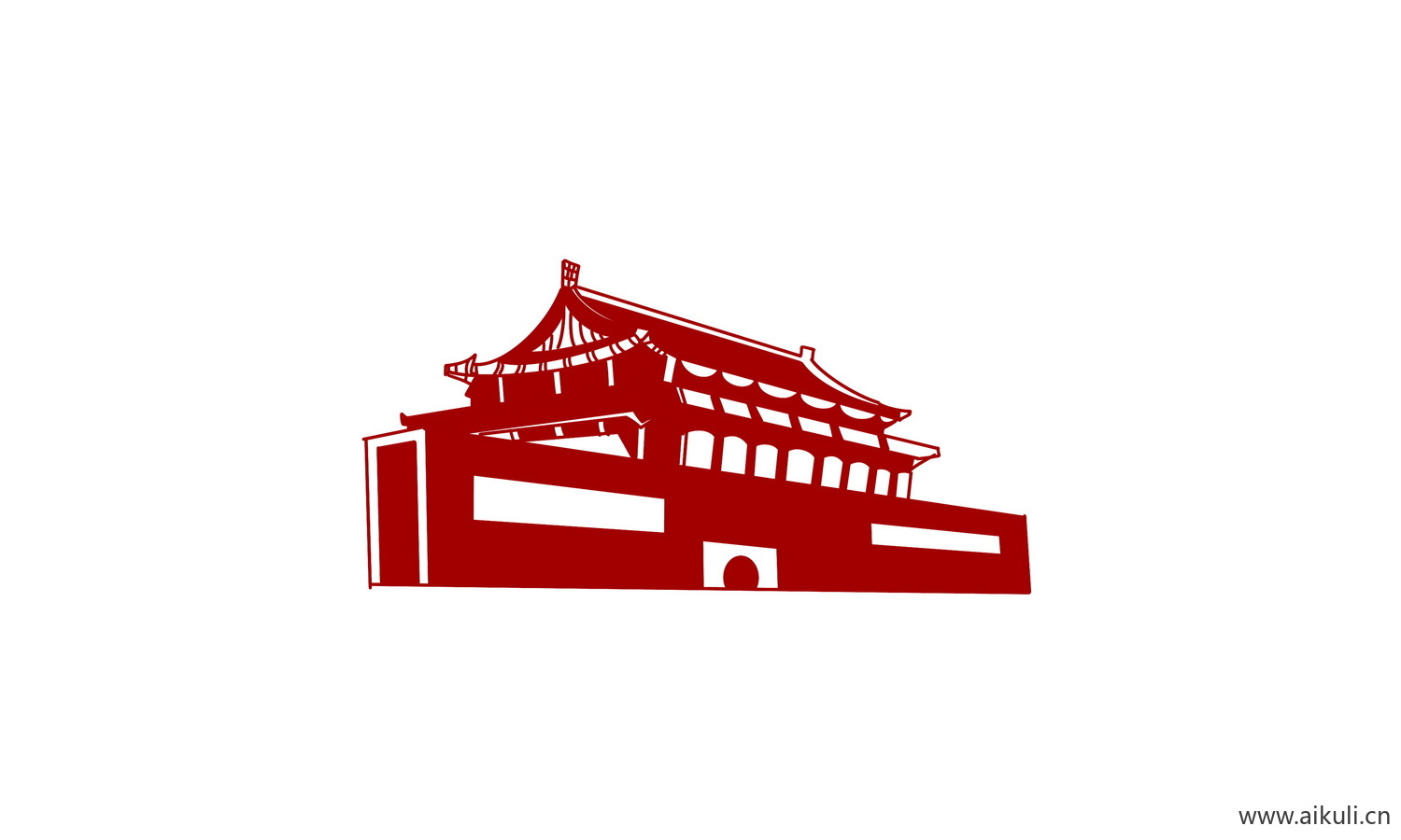 现代天安门剪影APSD元素