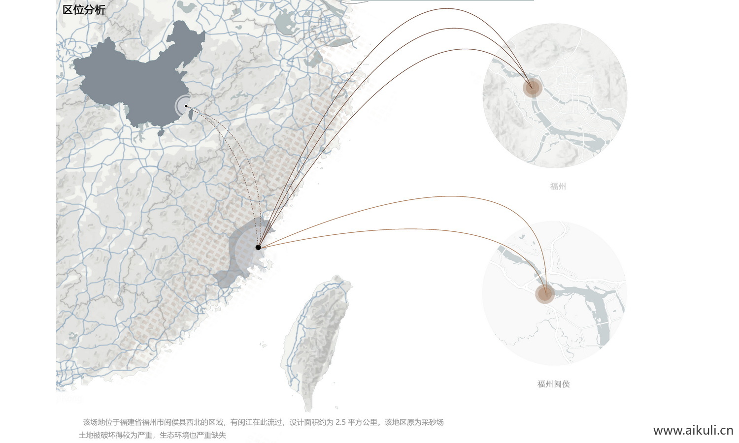 PSD地图区位分析A区位分析图