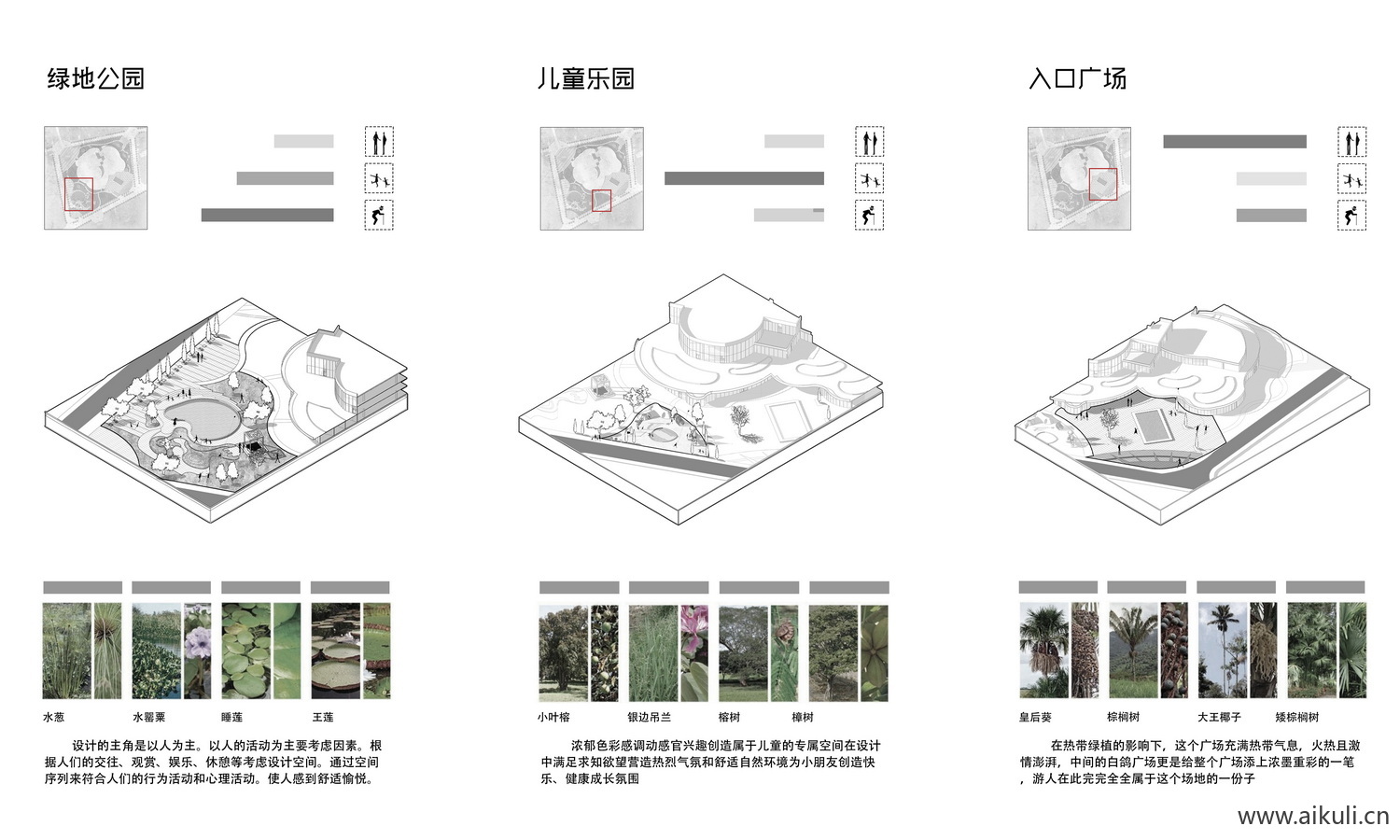 生态植物 配植分析图 素材PSD分层