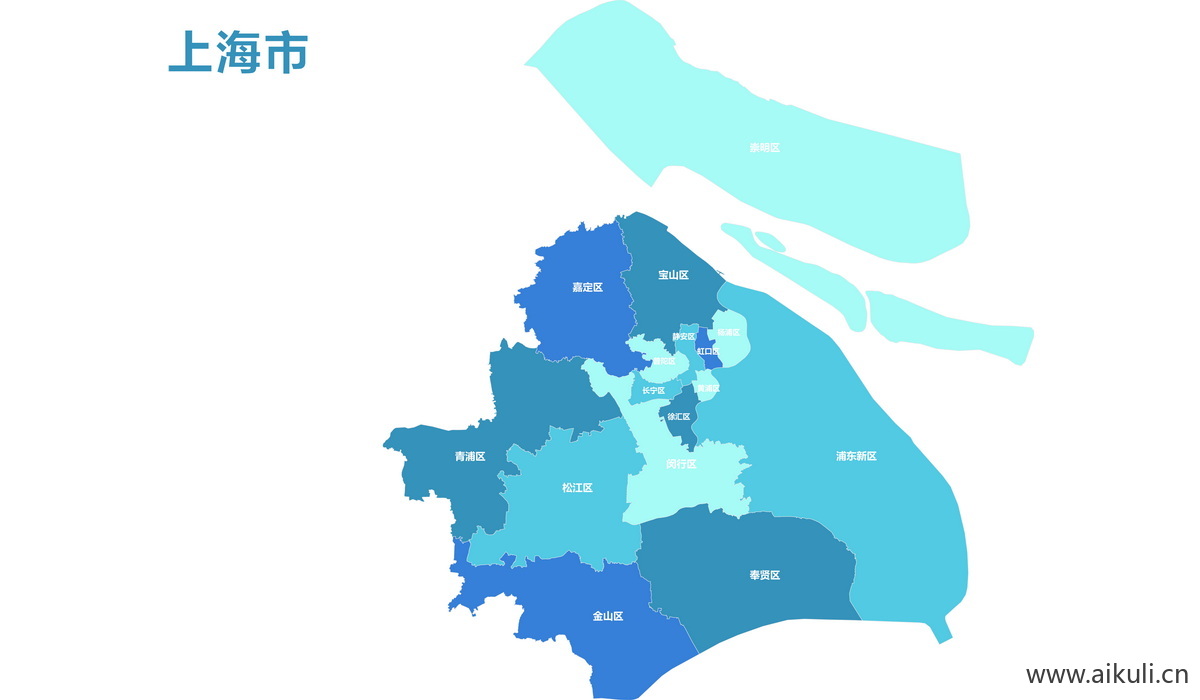 上海各省地图免抠PSD分层