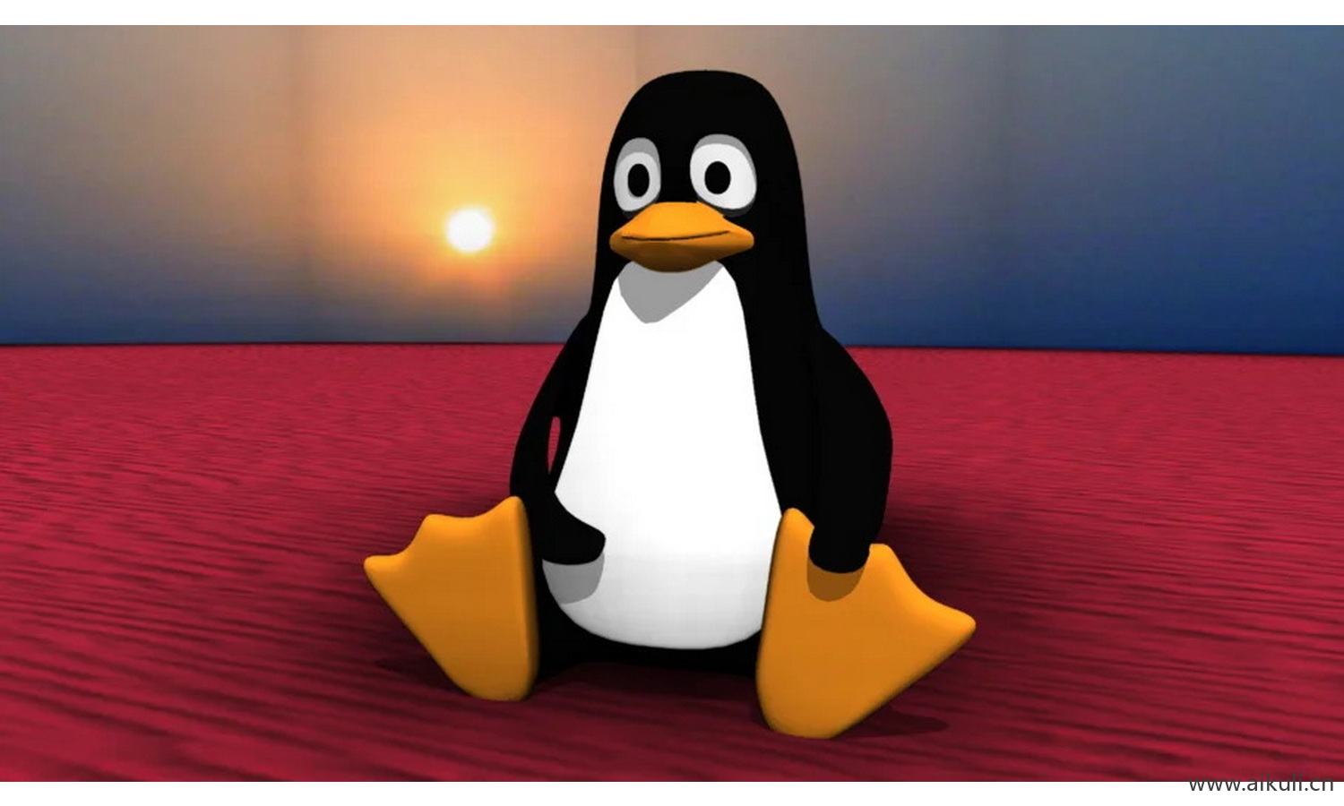 3D卡通角色企鹅linux