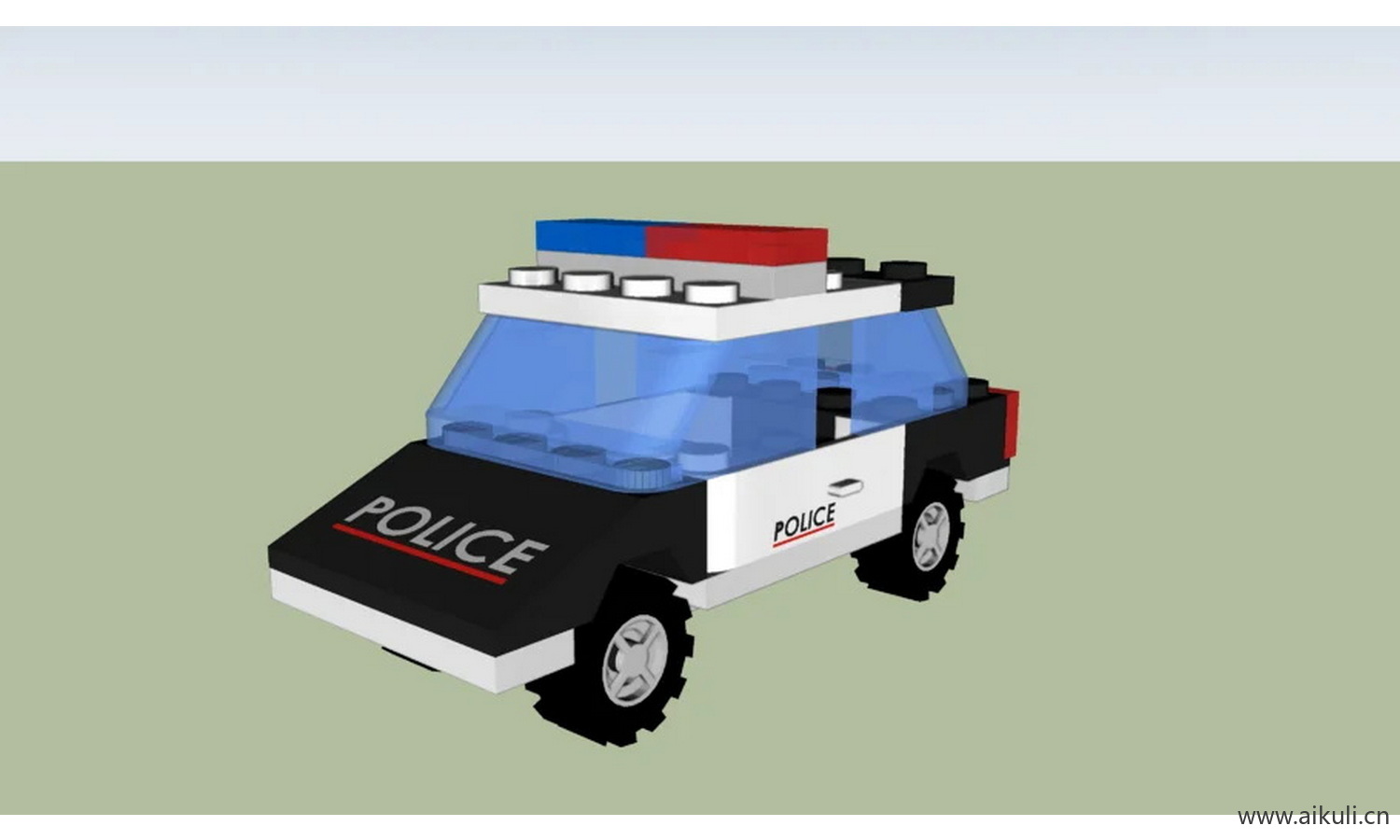 乐高城警车