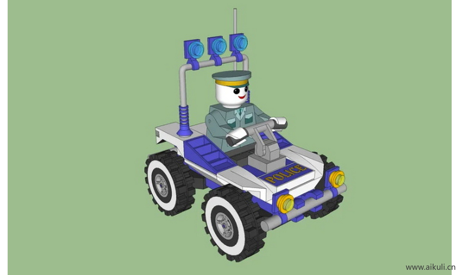 乐高警察越野车