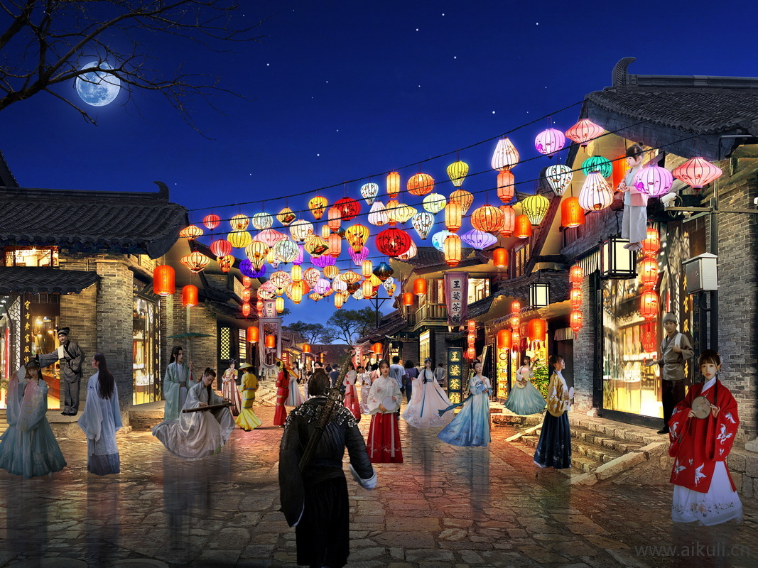 夜景灯市灯光ps灯光