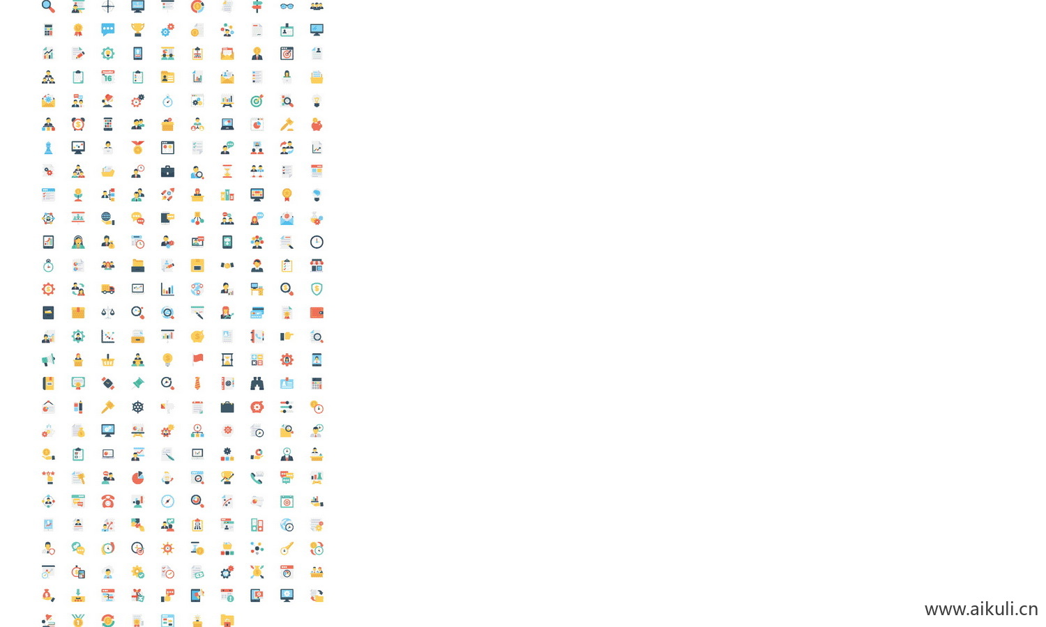 项目管理类图标EPS矢量图