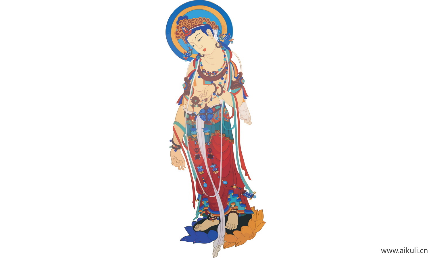 PS敦煌飞天人物 免抠古风