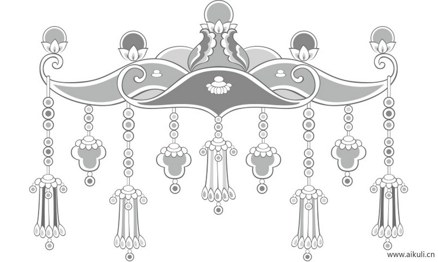 传统纹样敦煌壁画PS免扣