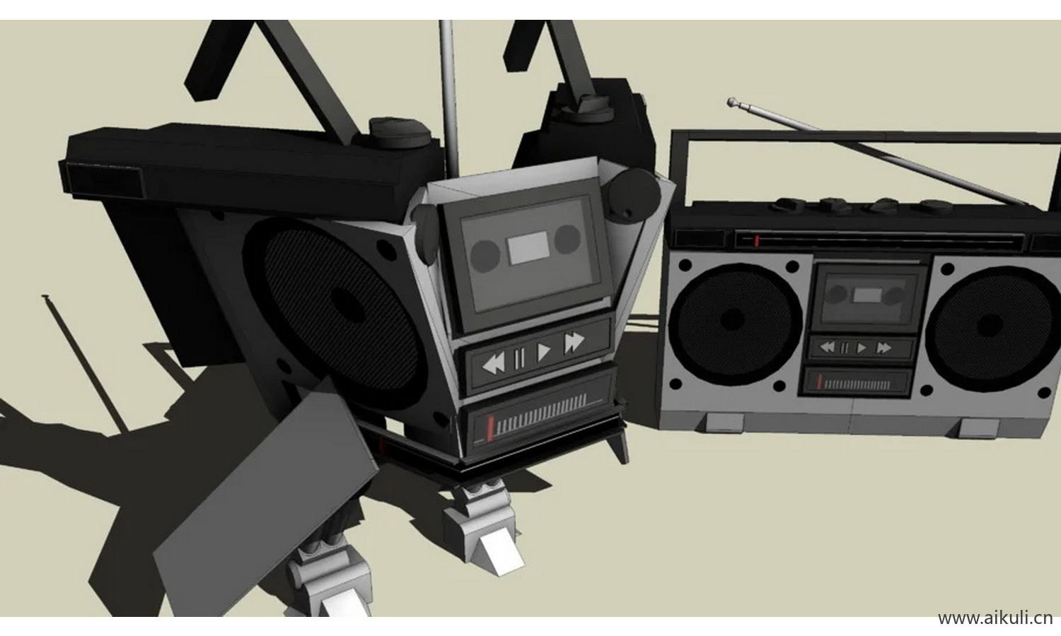 Boombox收音机电子产品1