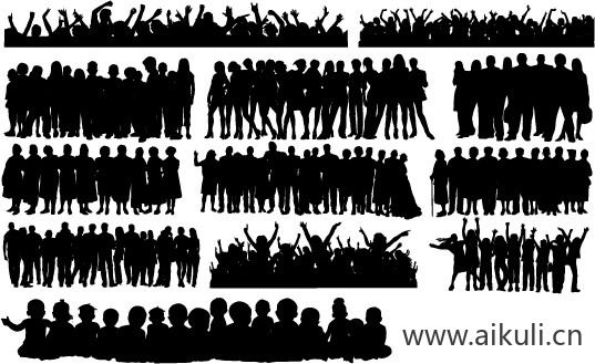 人物AI矢量图剪影 (10)
