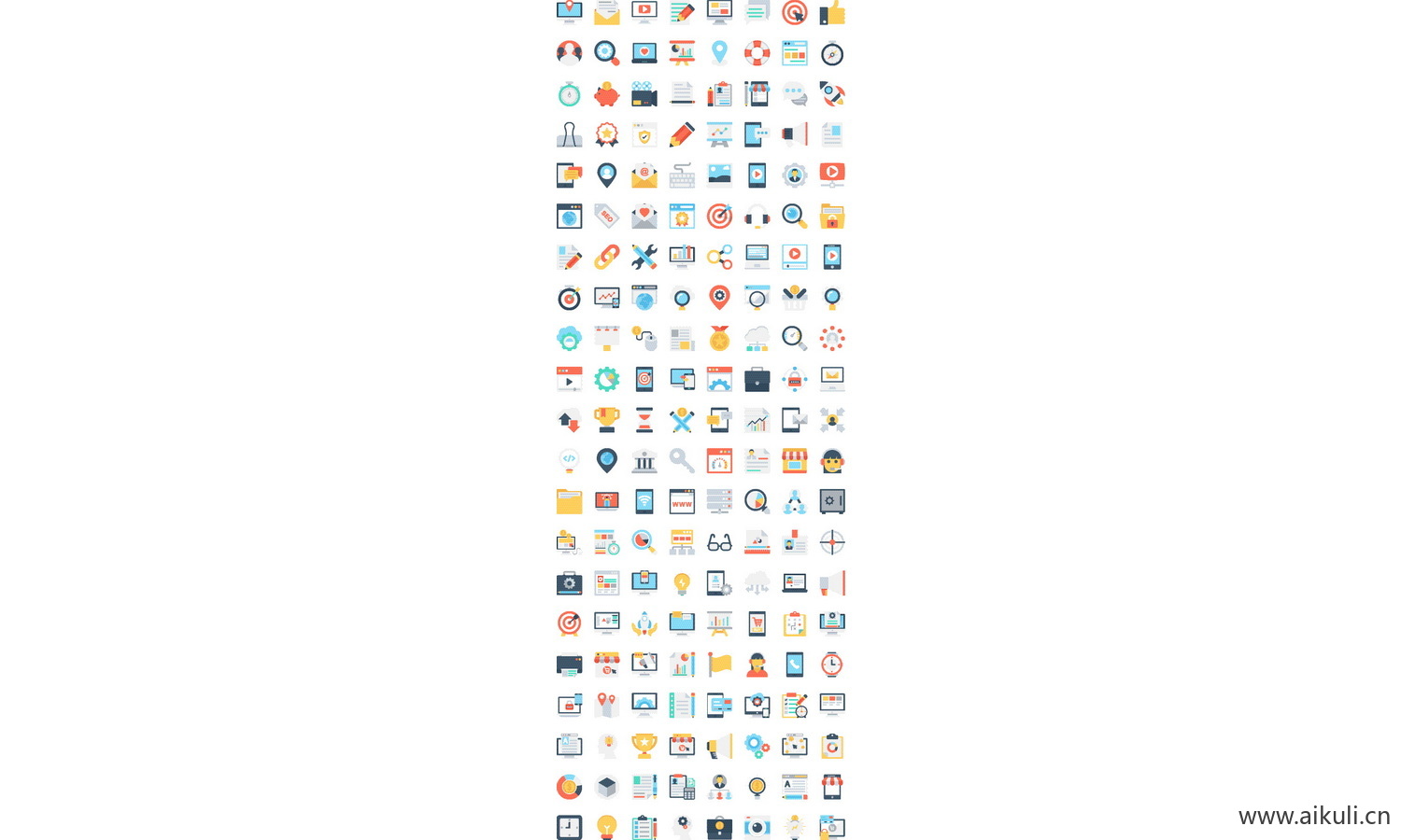 数字营销类图标EPS矢量图