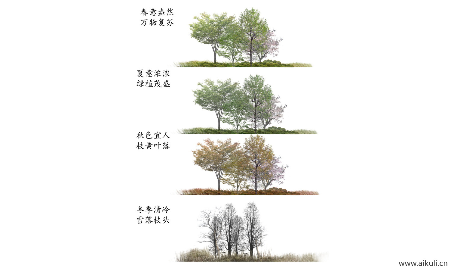 现代分析图_植物分析图_四季景观效果_景观分析图ID_1183203901