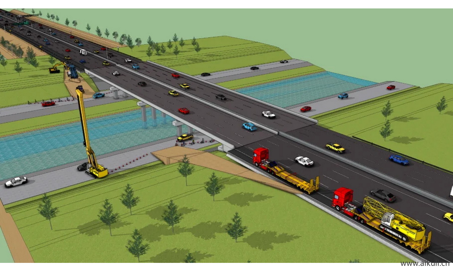 收费公路扩大道路桥