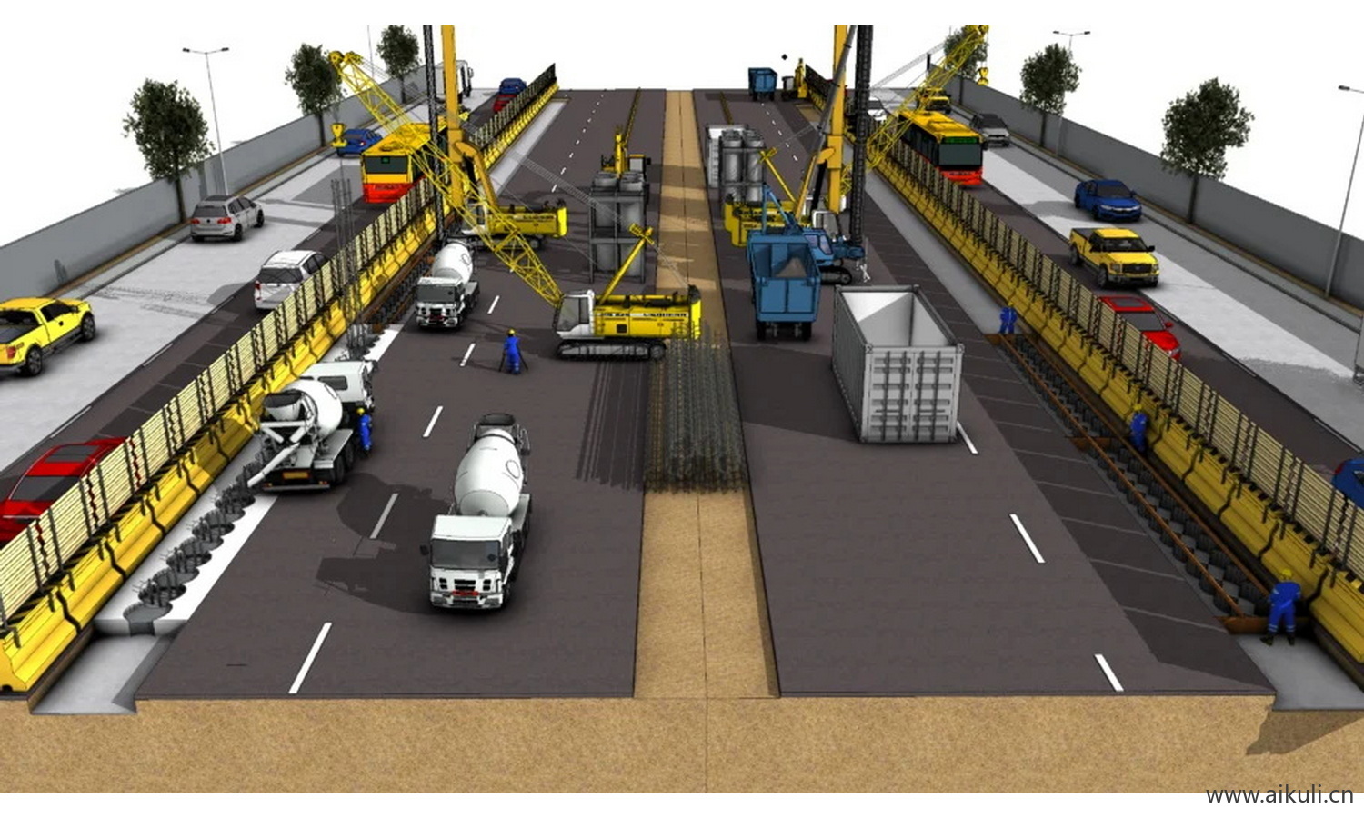 建设道路模板桥梁