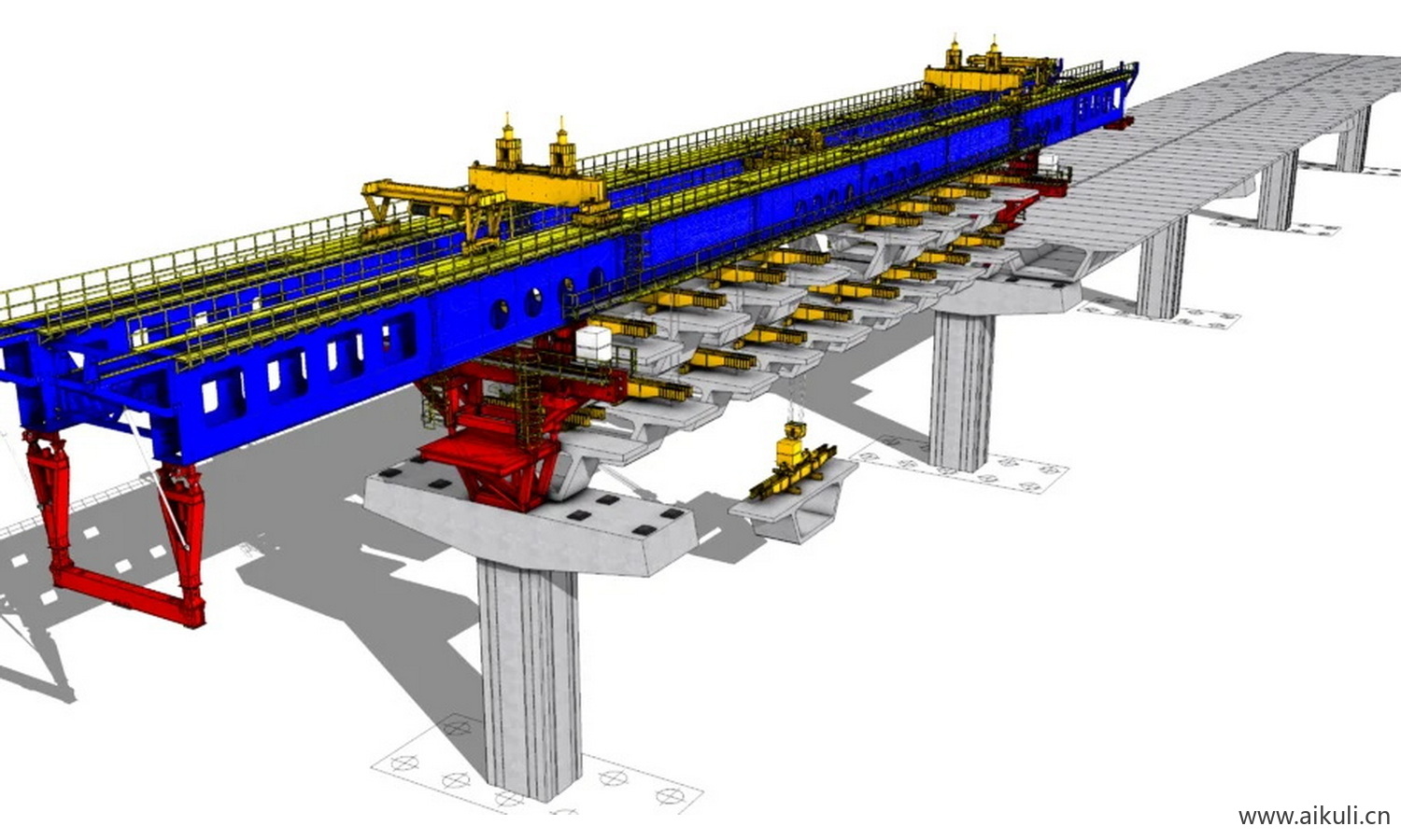 安装梁全跨度桥梁建设