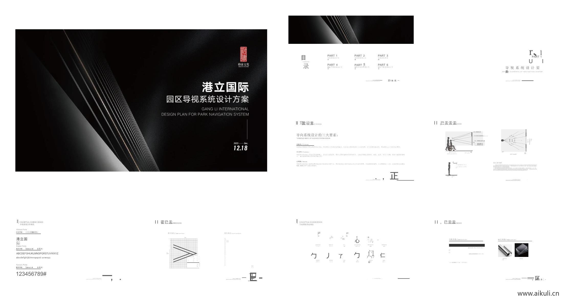 现代天津港立国际园区标识导视牌