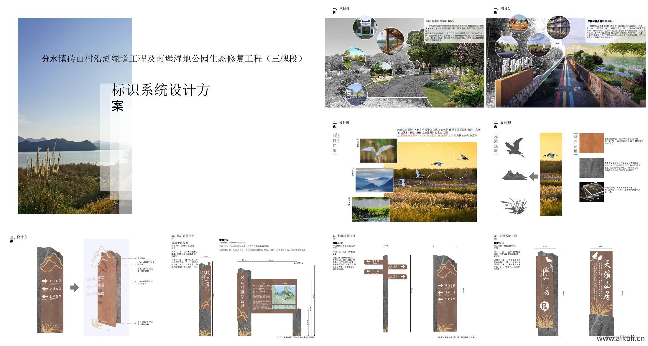 8杭州沿湖绿道及湿地公园标识
