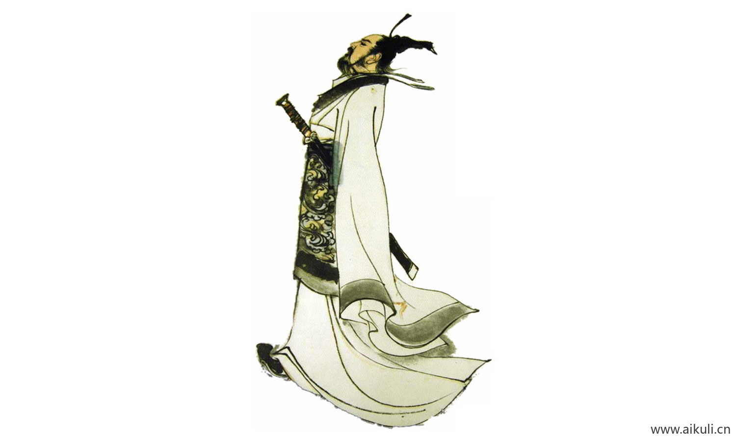 手绘古风人物 名人人物PNG-P素材