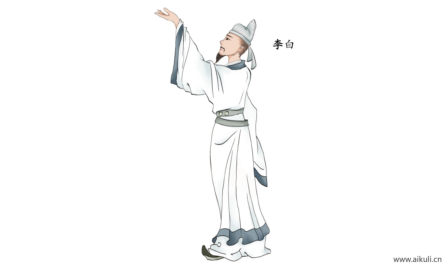 手绘人物 古代名人人物PNG-P名人名医素材