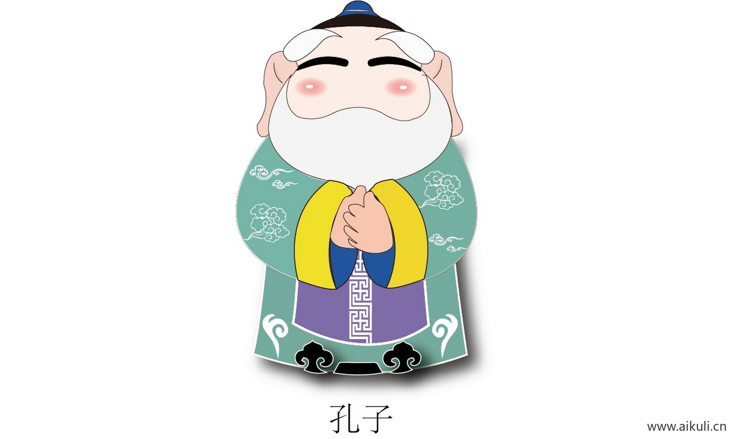 手绘古风人物 名人人物PNG-D素材