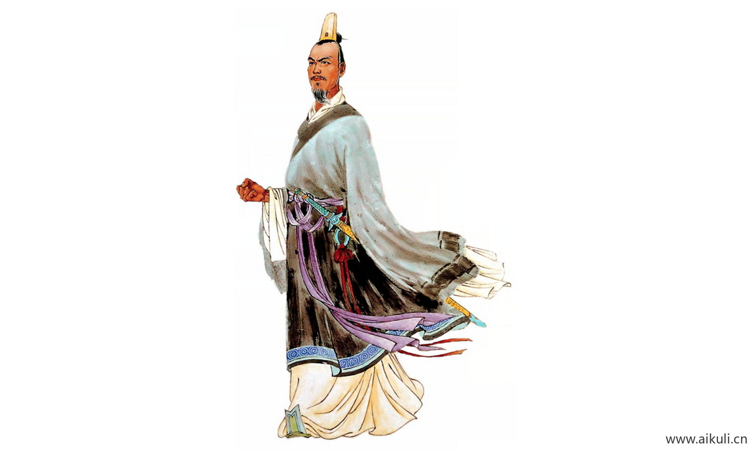 手绘古风人物 名人人物PNG-L素材