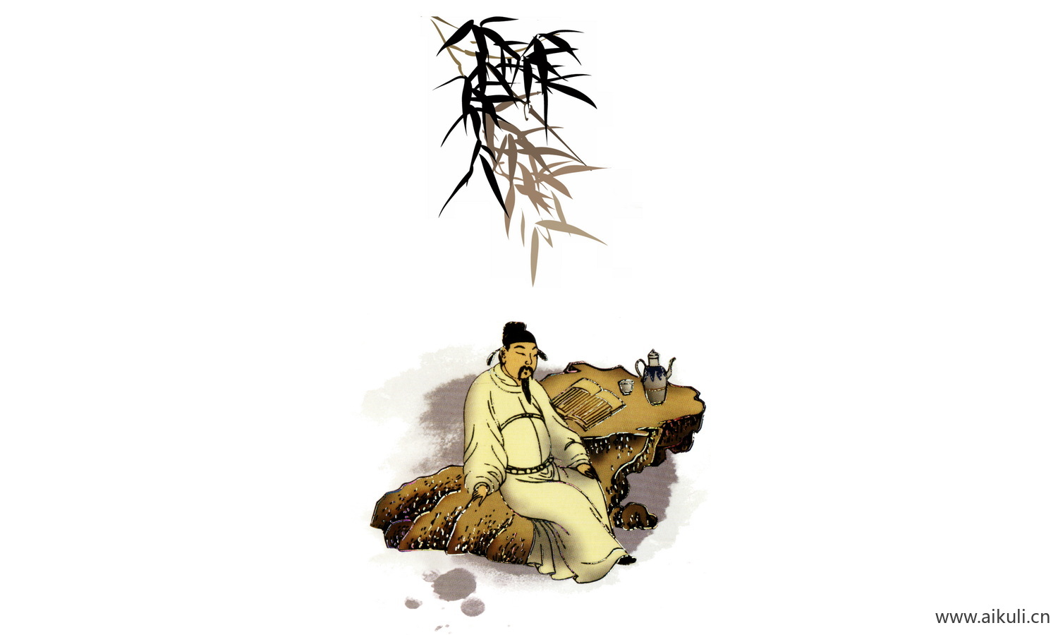 手绘古风人物 名人人物PNG-K素材