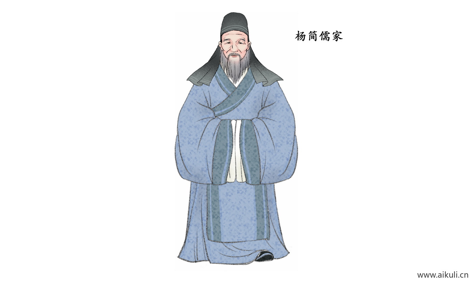 古代名人PNG素材中式古风人物D素材
