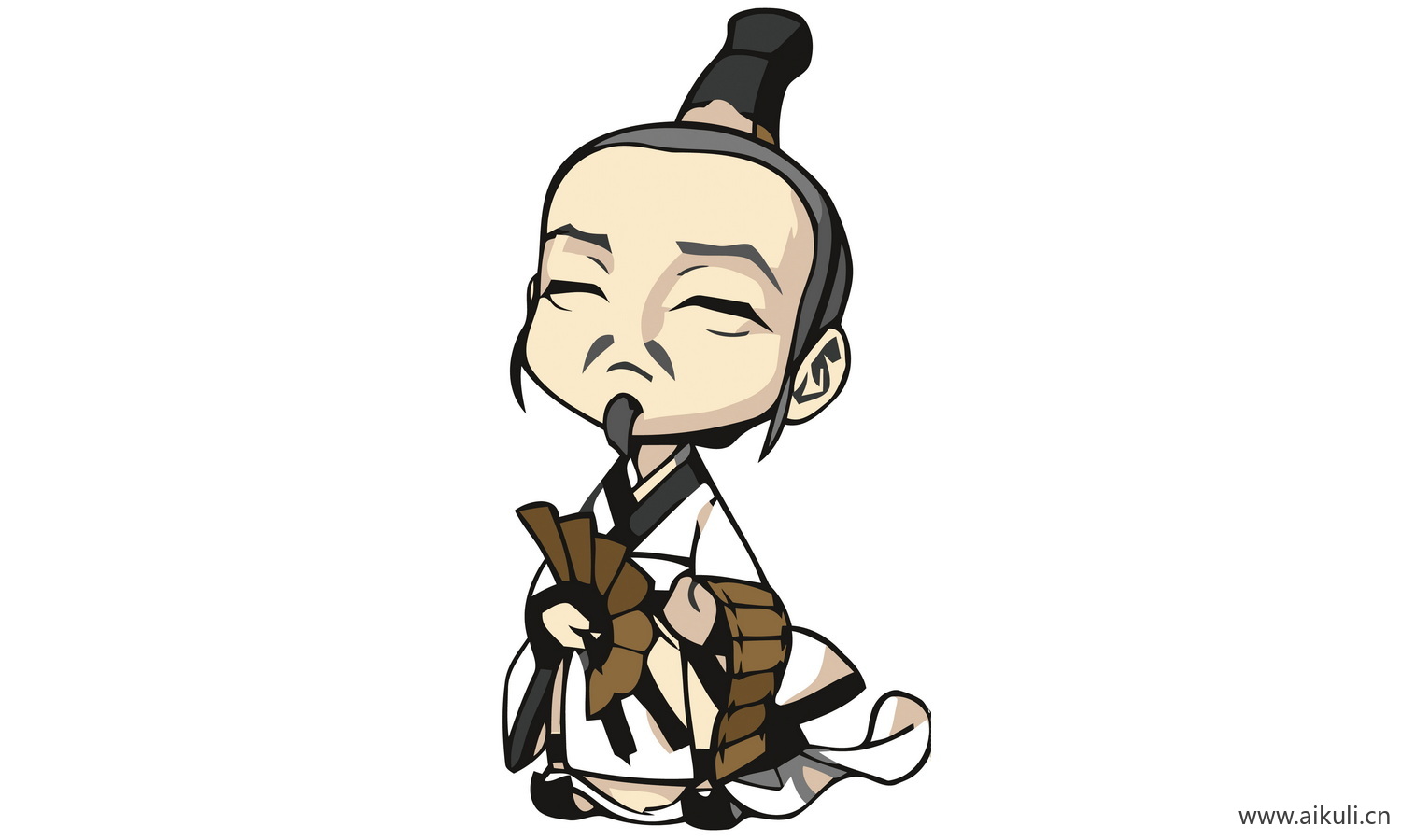 手绘古风人物 名人人物PNG-Q素材