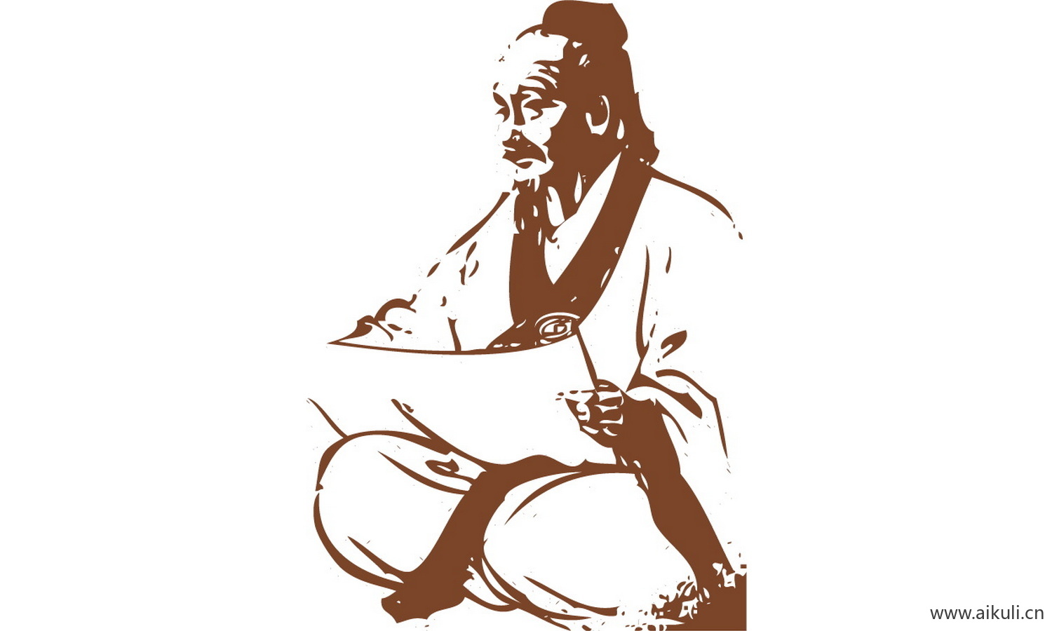 手绘古风人物 名人人物PNG-V素材