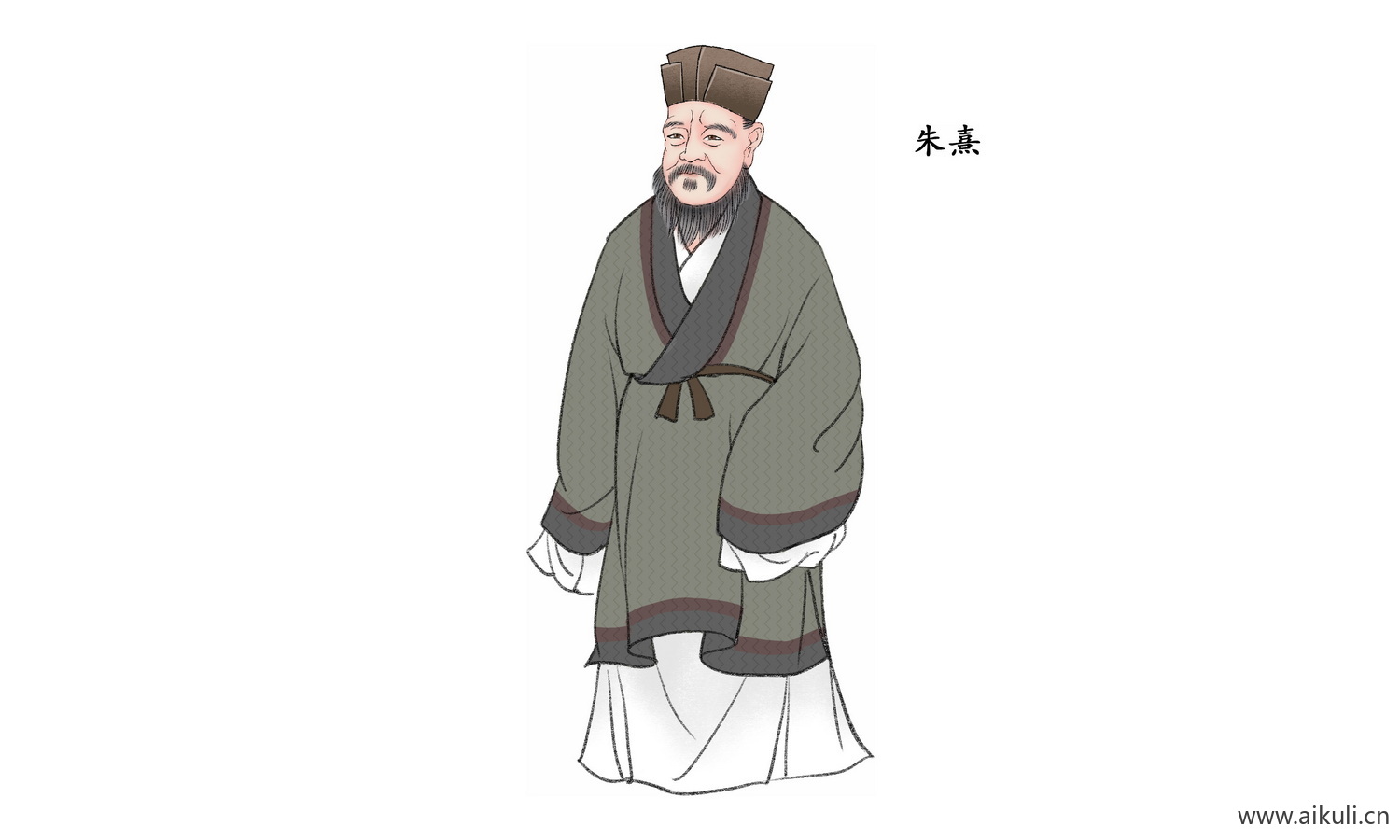 古代名人PNG素材中式古风人物T素材