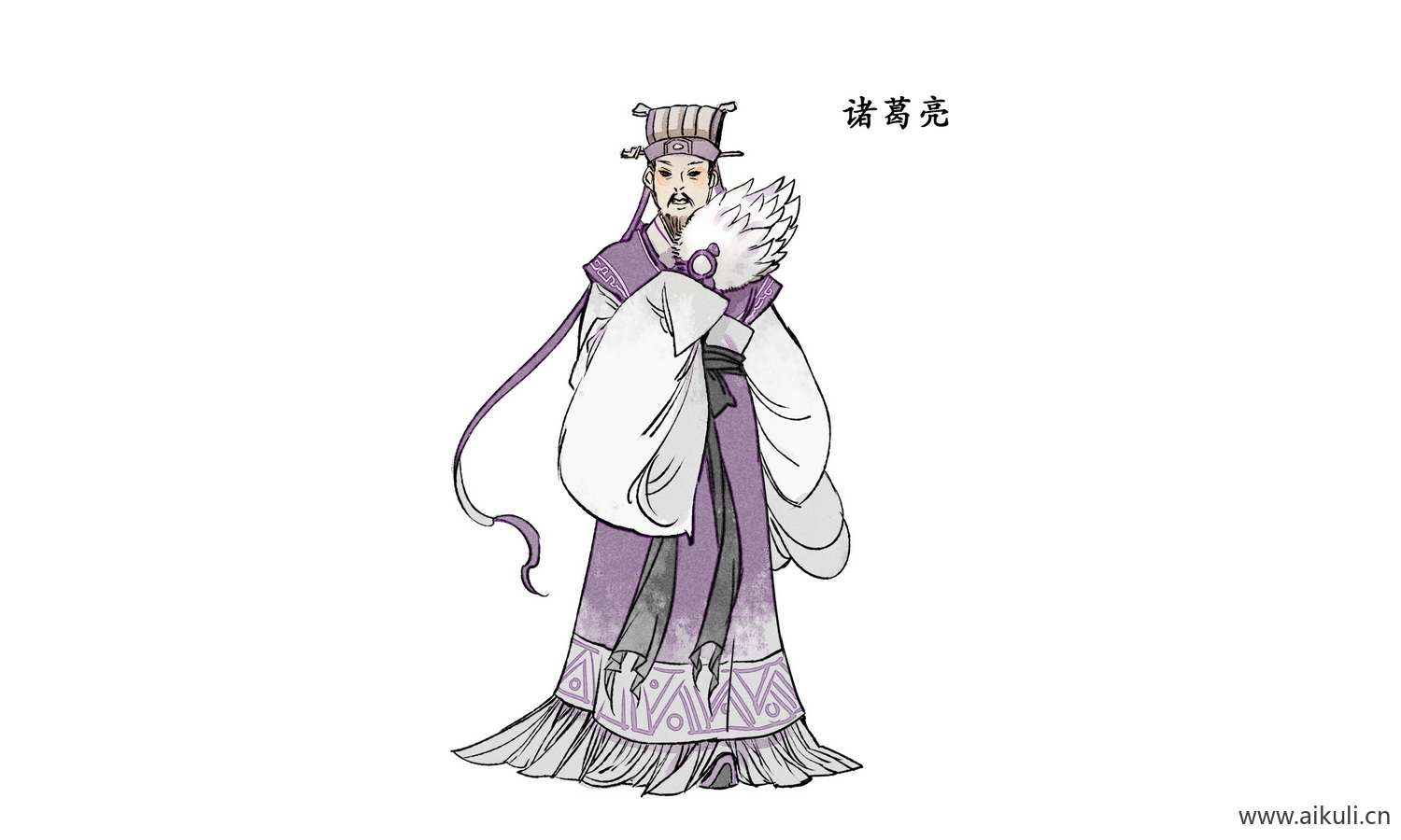 手绘人物 古代名人人物PNG-E素材