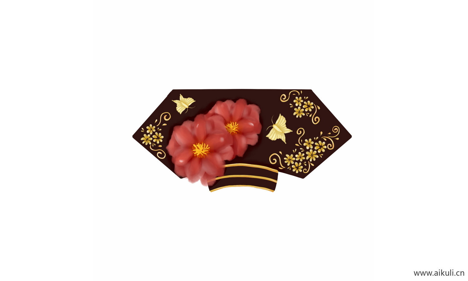 宫廷凤冠后妃华丽头饰头饰P-PNG免扣素材
