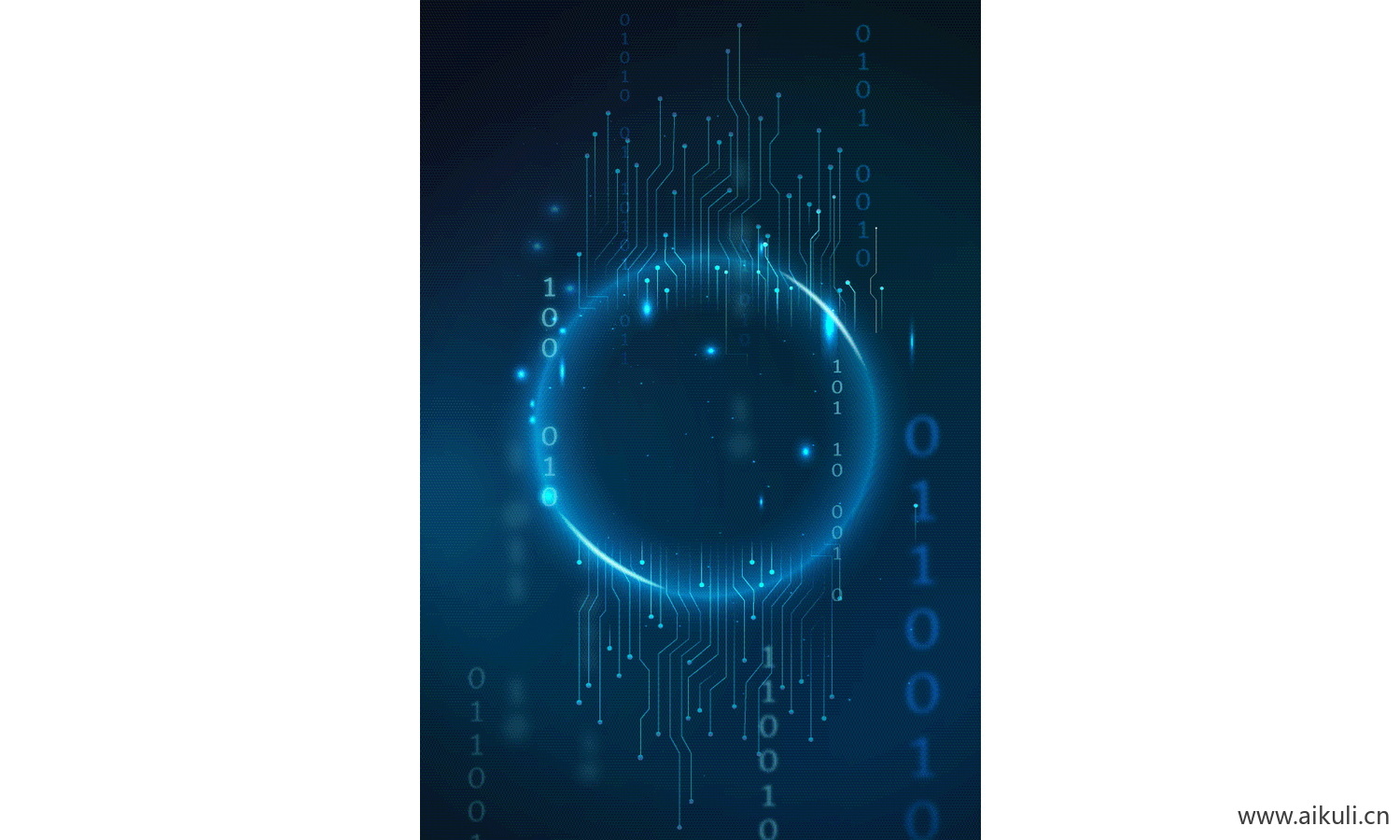 题数字艺术科技大数据EPS-H矢量图